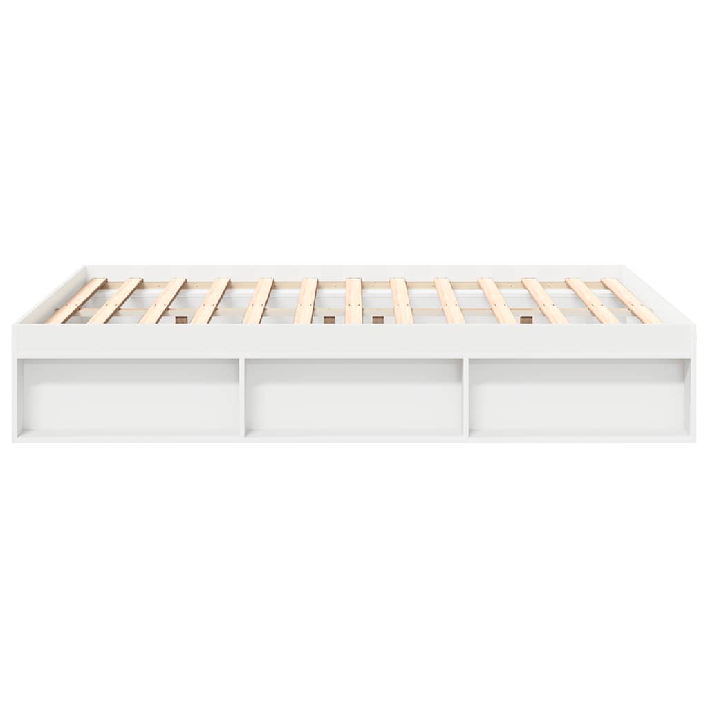vidaXL Bed Frame without Mattress White 140x190 cm