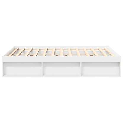 vidaXL Bed Frame without Mattress White 140x190 cm