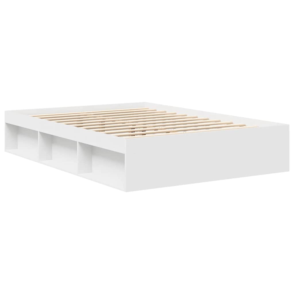 vidaXL Bed Frame without Mattress White 140x190 cm