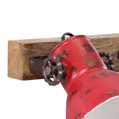 vidaXL Wall Lamp 25 W Distressed Red 65x25 cm E27