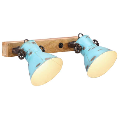 vidaXL Wall Lamp 25 W Distressed Blue 45x25 cm E27