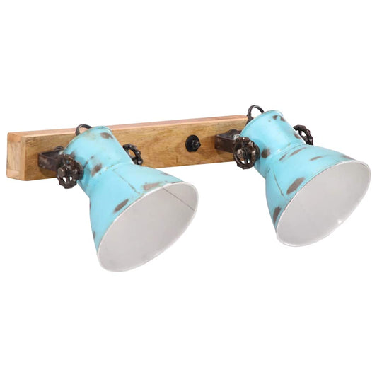 vidaXL Wall Lamp 25 W Distressed Blue 45x25 cm E27