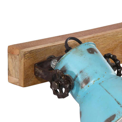 vidaXL Wall Lamp 25 W Distressed Blue 45x25 cm E27