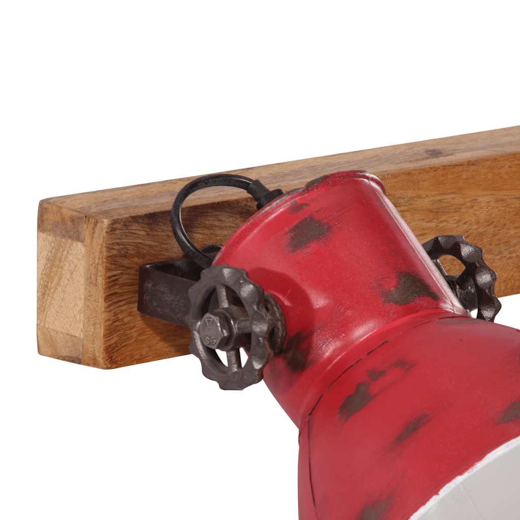 vidaXL Wall Lamp 25 W Distressed Red 45x25 cm E27