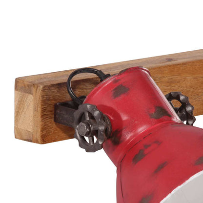 vidaXL Wall Lamp 25 W Distressed Red 45x25 cm E27