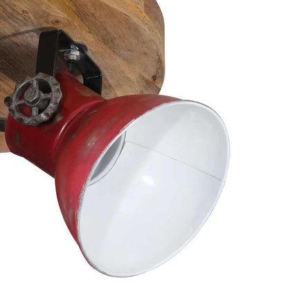 vidaXL Ceiling Lamp 25 W Distressed Red 35x35x25 cm E27