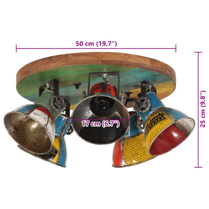 vidaXL Ceiling Lamp 25 W Multicolour 50x50x25 cm E27