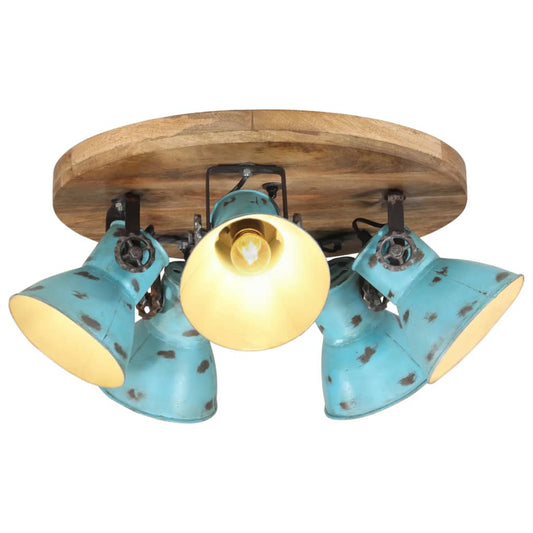 vidaXL Ceiling Lamp 25 W Distressed Blue 50x50x25 cm E27