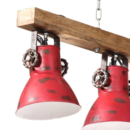 vidaXL Ceiling Lamp 25 W Distressed Red 90x24x111 cm E27