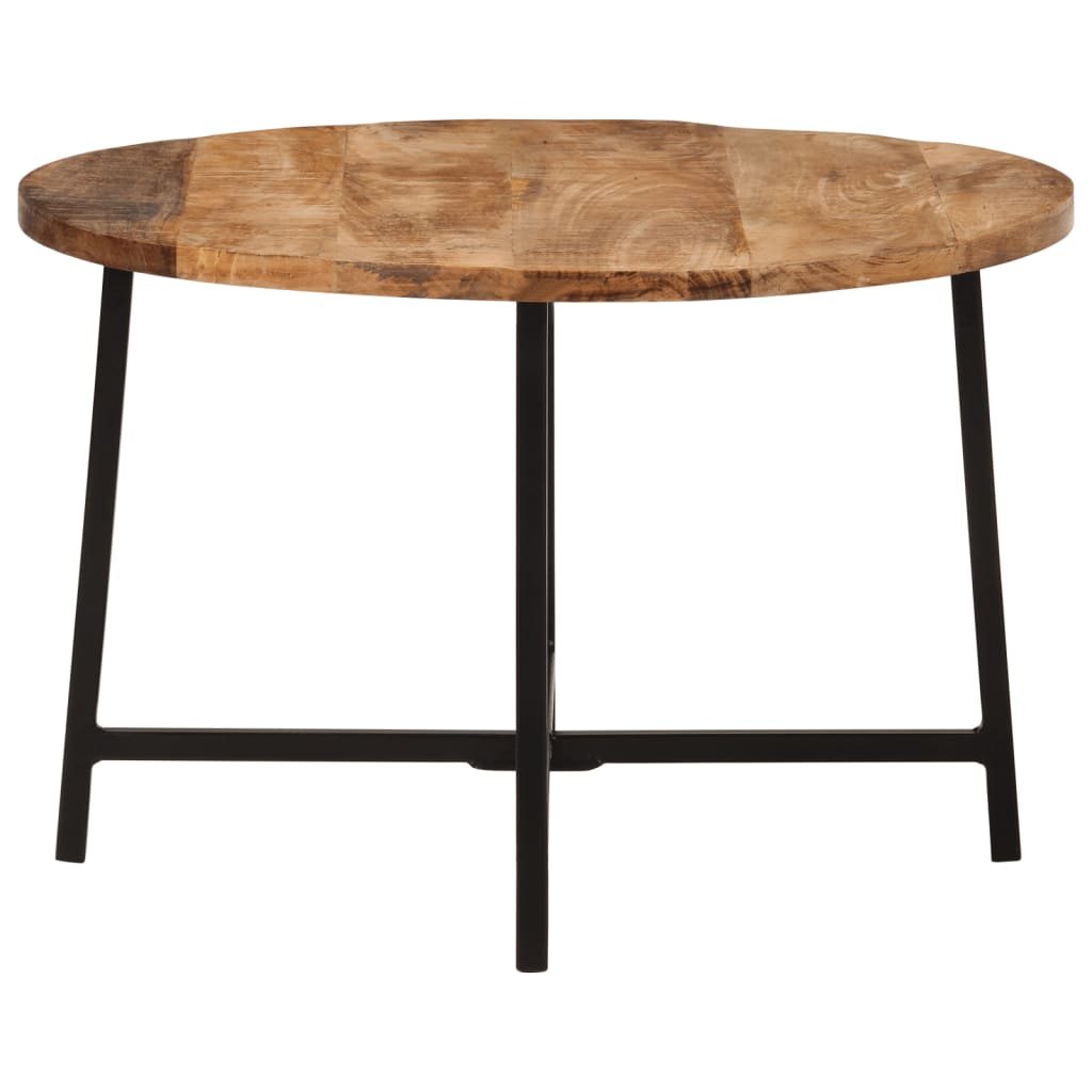 vidaXL Coffee Table 54x54x35 cm Solid Wood Mango and Iron