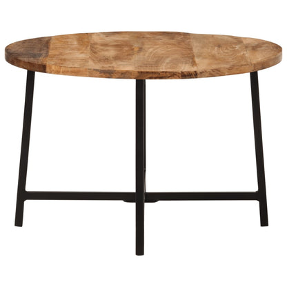 vidaXL Coffee Table 54x54x35 cm Solid Wood Mango and Iron