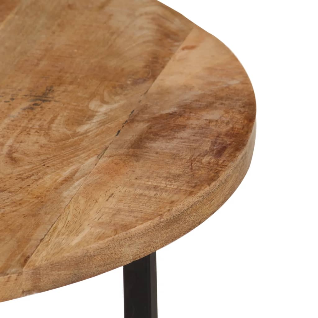 vidaXL Coffee Table 54x54x35 cm Solid Wood Mango and Iron