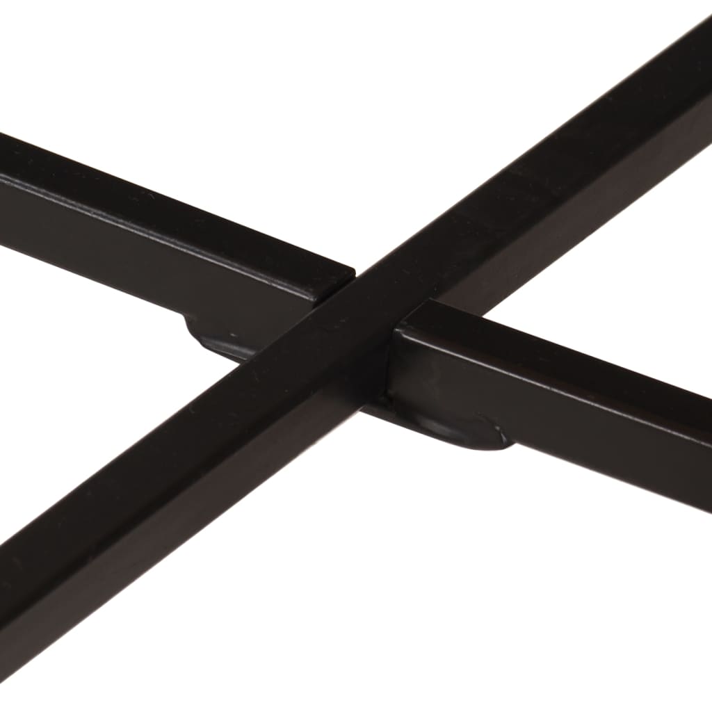 vidaXL Coffee Table 54x54x35 cm Solid Wood Mango and Iron