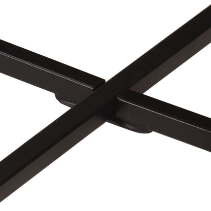 vidaXL Coffee Table 54x54x35 cm Solid Wood Mango and Iron