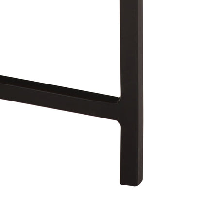 vidaXL Coffee Table 54x54x35 cm Solid Wood Mango and Iron