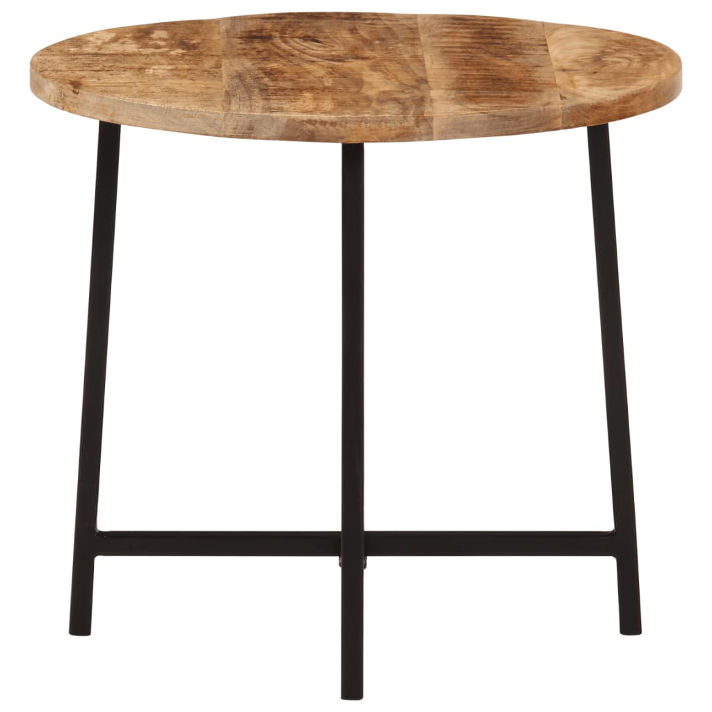 vidaXL Coffee Table 45x45x40 cm Solid Wood Mango and Iron