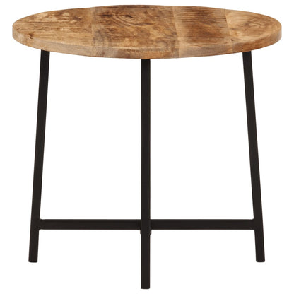 vidaXL Coffee Table 45x45x40 cm Solid Wood Mango and Iron