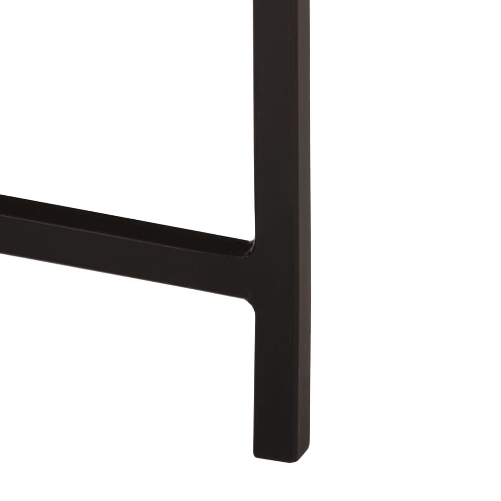 vidaXL Coffee Table 45x45x40 cm Solid Wood Mango and Iron