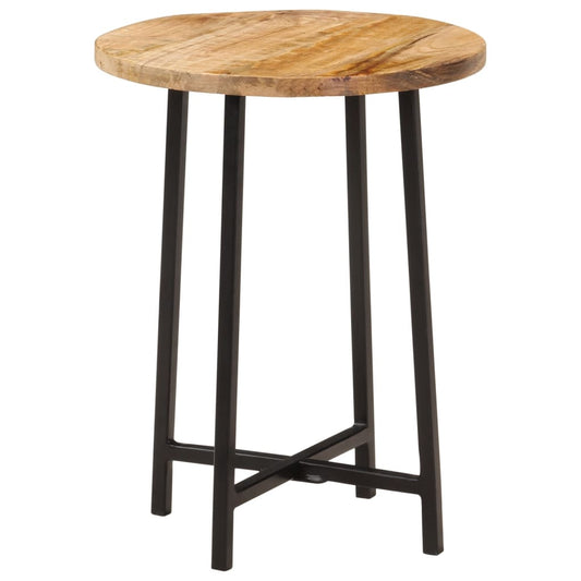vidaXL Coffee Table 35x35x45 cm Solid Wood Mango and Iron