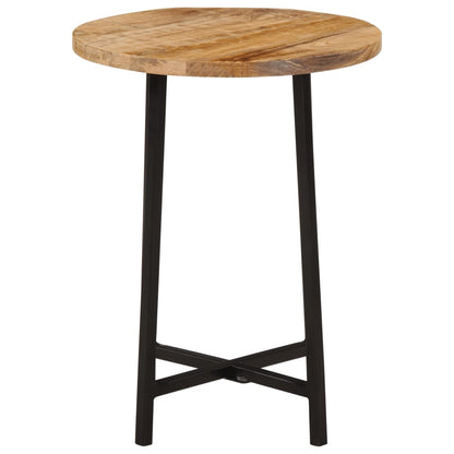 vidaXL Coffee Table 35x35x45 cm Solid Wood Mango and Iron