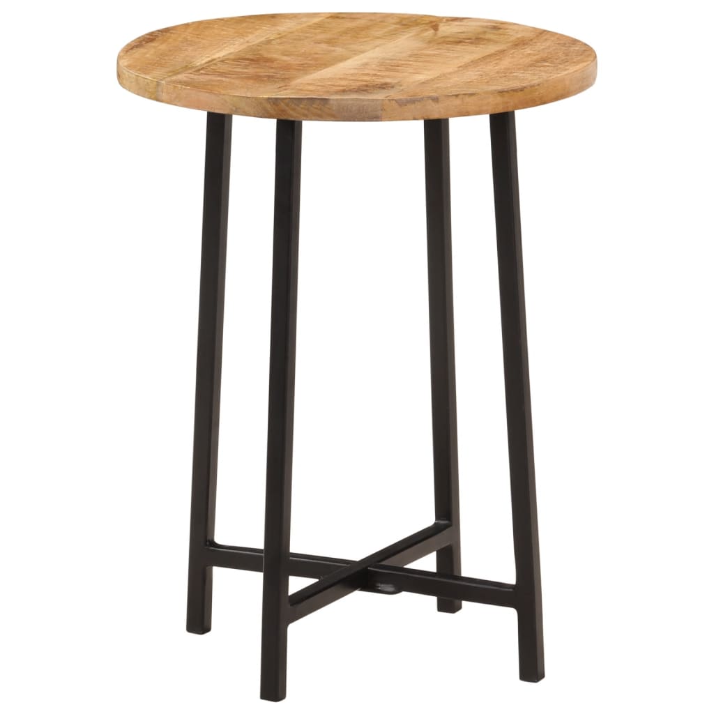 vidaXL Coffee Table 35x35x45 cm Solid Wood Mango and Iron