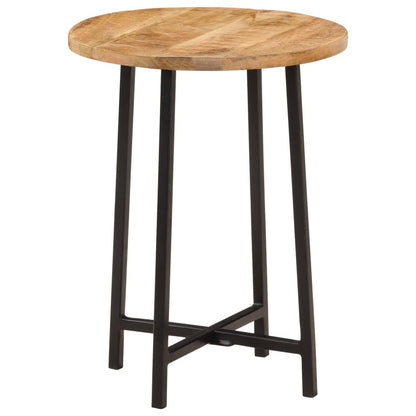 vidaXL Coffee Table 35x35x45 cm Solid Wood Mango and Iron