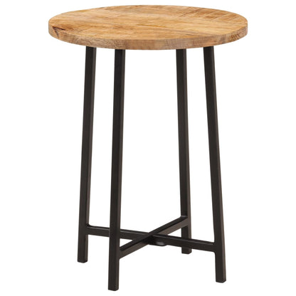 vidaXL Coffee Table 35x35x45 cm Solid Wood Mango and Iron