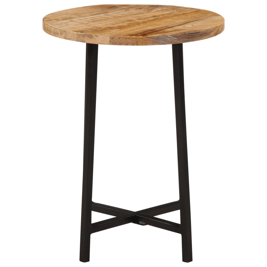 vidaXL Coffee Table 35x35x45 cm Solid Wood Mango and Iron