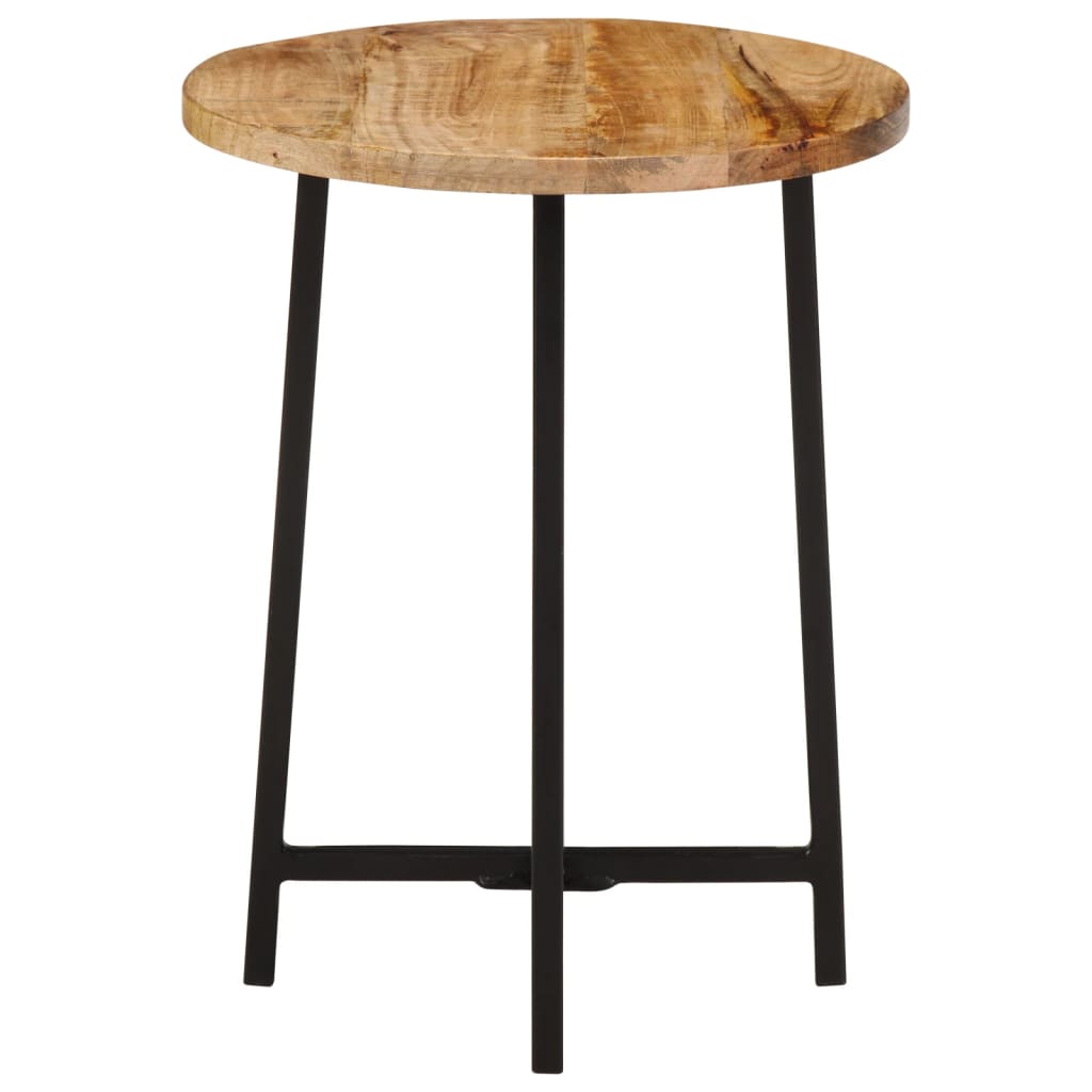 vidaXL Coffee Table 35x35x45 cm Solid Wood Mango and Iron