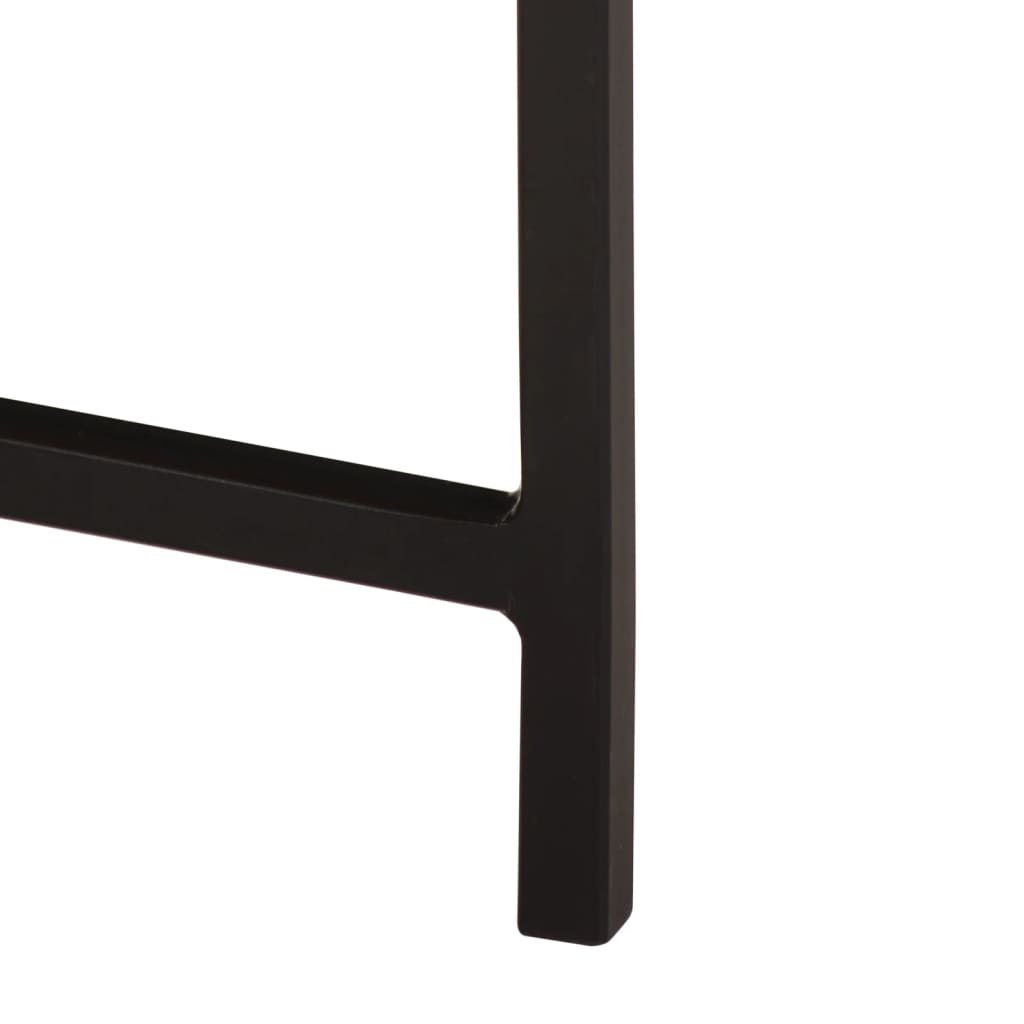 vidaXL Coffee Table 35x35x45 cm Solid Wood Mango and Iron