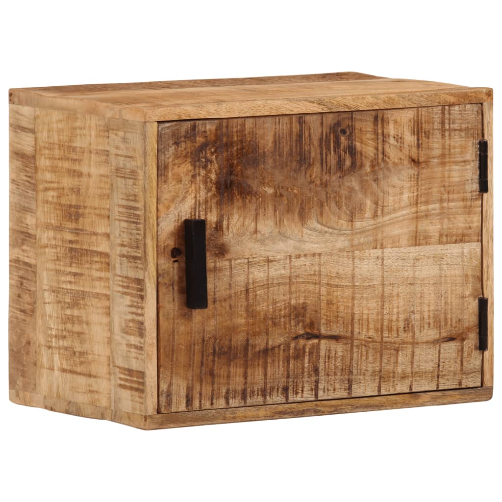 vidaXL Wall-mounted Bedside Cabinet 40x30x25 cm Solid Wood Mango