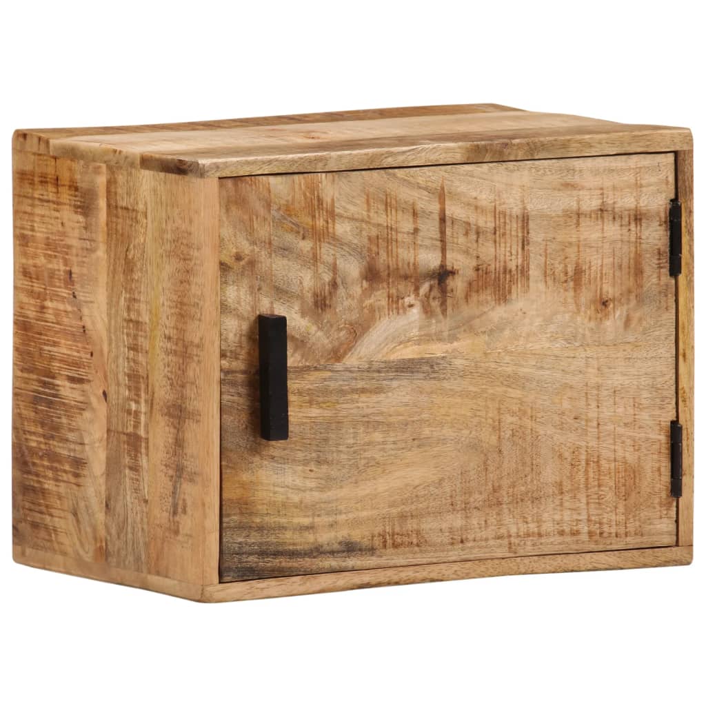 vidaXL Wall-mounted Bedside Cabinet 40x30x25 cm Solid Wood Mango