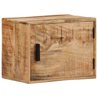 vidaXL Wall-mounted Bedside Cabinet 40x30x25 cm Solid Wood Mango