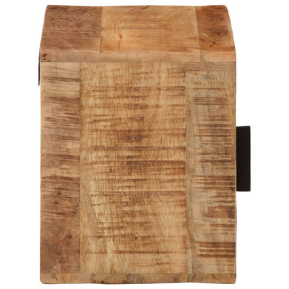 vidaXL Wall-mounted Bedside Cabinet 40x30x25 cm Solid Wood Mango