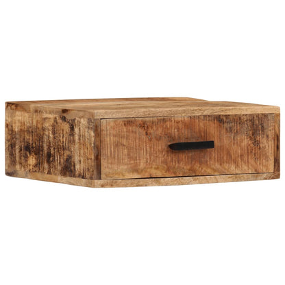vidaXL Wall-mounted Bedside Cabinet 40x30x13,5 cm Solid Wood Mango