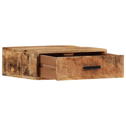 vidaXL Wall-mounted Bedside Cabinet 40x30x13,5 cm Solid Wood Mango