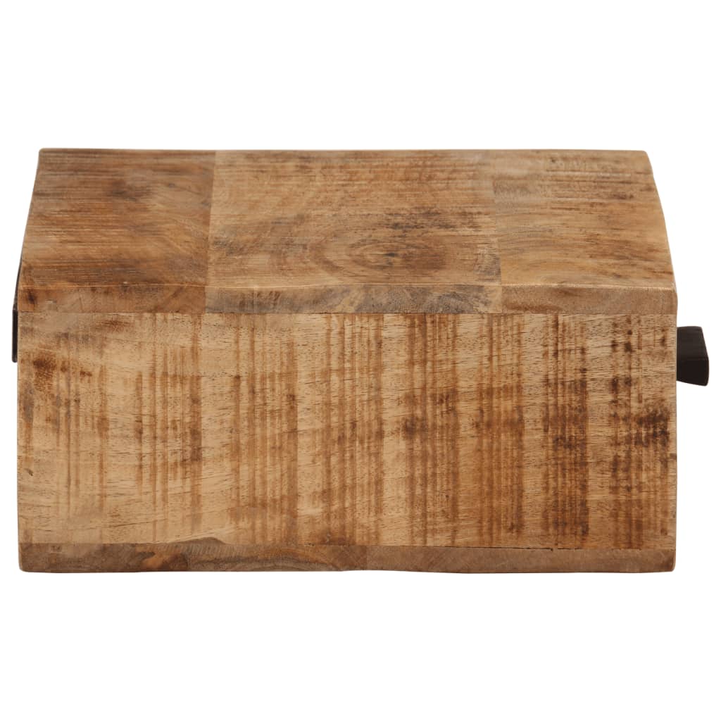 vidaXL Wall-mounted Bedside Cabinet 40x30x13.5 cm Solid Wood Mango