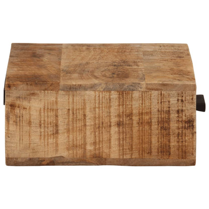 vidaXL Wall-mounted Bedside Cabinet 40x30x13,5 cm Solid Wood Mango