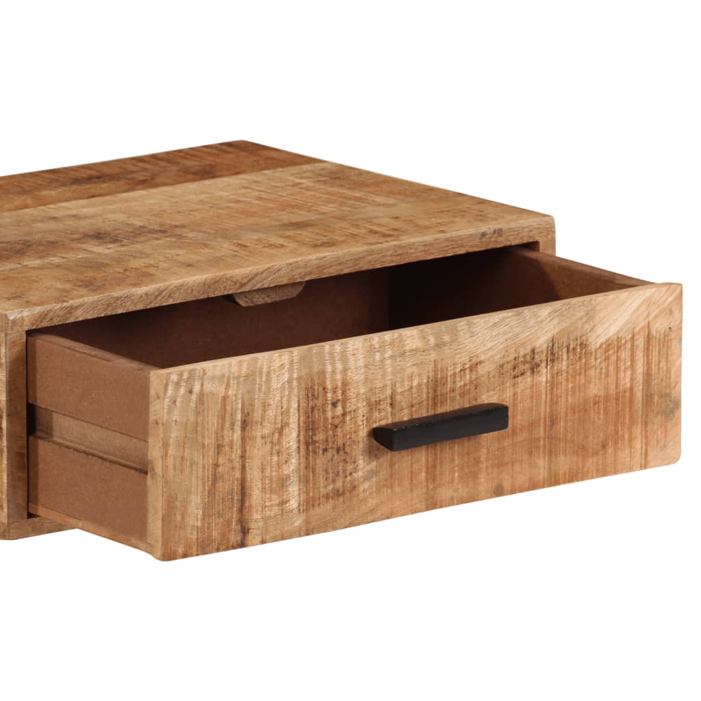 vidaXL Wall-mounted Bedside Cabinet 40x30x13,5 cm Solid Wood Mango