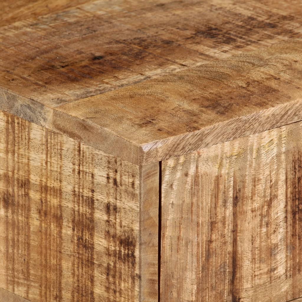 vidaXL Wall-mounted Bedside Cabinet 40x30x13.5 cm Solid Wood Mango