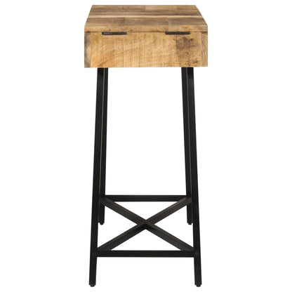 vidaXL Dressing Table 105x35x75 cm Solid Rough Mango Wood and Iron