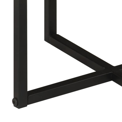 vidaXL Coffee Table 35x35x30 cm Solid Wood Acacia and Iron