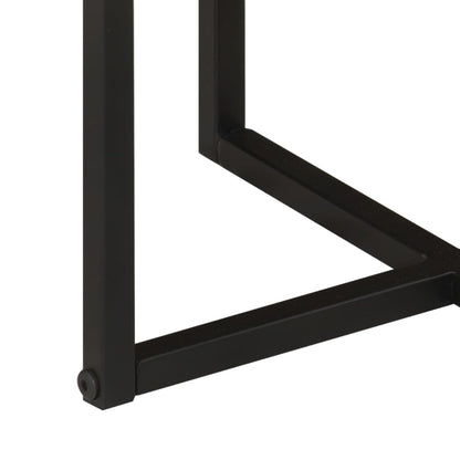 vidaXL Coffee Table 45x45x35 cm Solid Wood Acacia and Iron