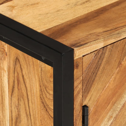 vidaXL Bathroom Cabinet 55x35x60 cm Solid Wood Acacia and Iron