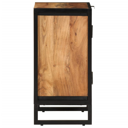 vidaXL Bathroom Cabinet 40x30x60 cm Solid Wood Acacia and Iron