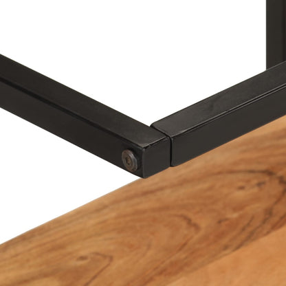 vidaXL Wall Shelf 40x30x50 cm Solid Wood Acacia and Iron