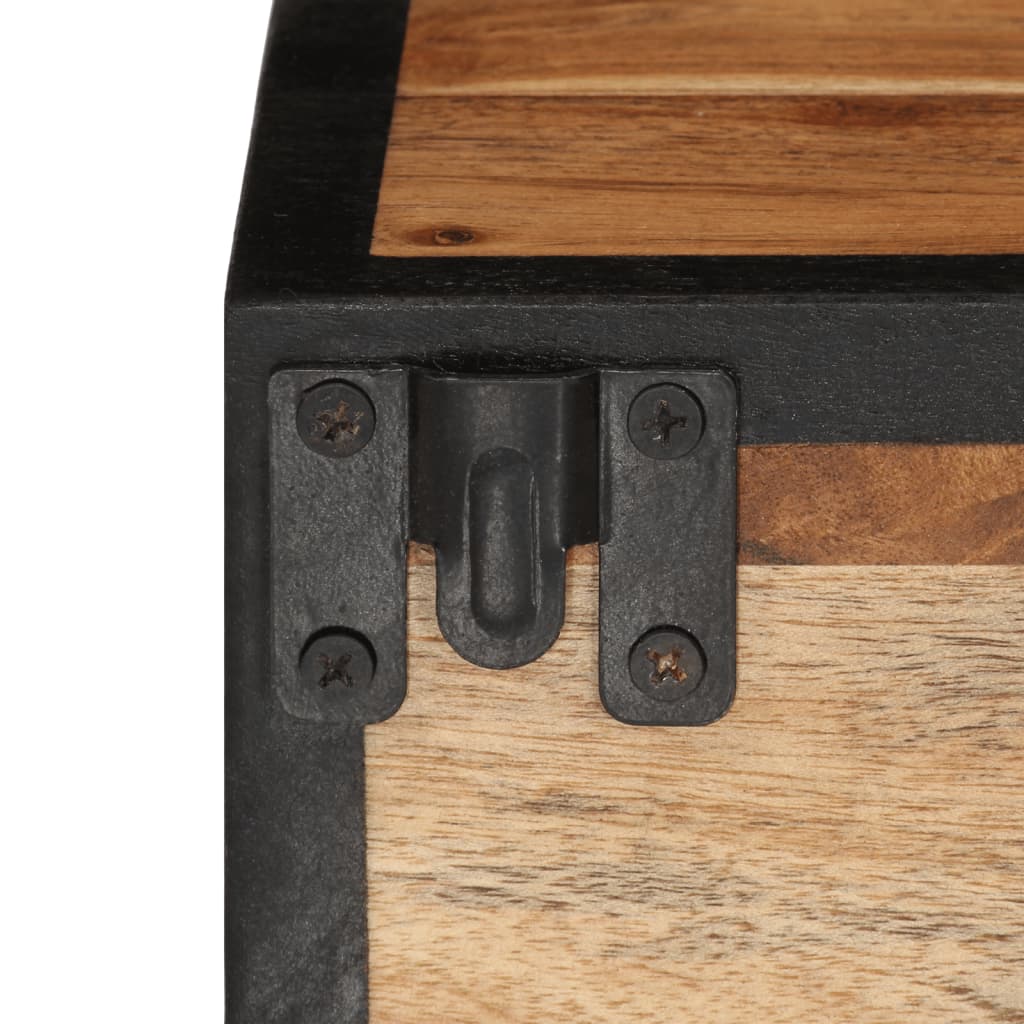vidaXL Wall-mounted Bedside Cabinet 35x35x20 cm Solid Wood Acacia