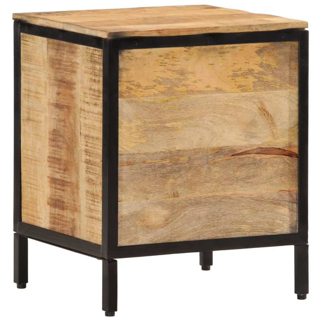 vidaXL Bedside Cabinet 40x35x50 cm Solid Wood Mango