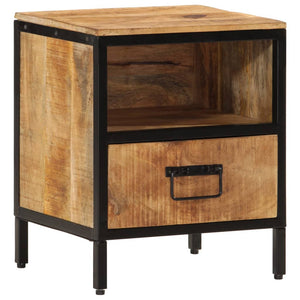 vidaXL Bedside Cabinet 40x35x50 cm Solid Wood Mango