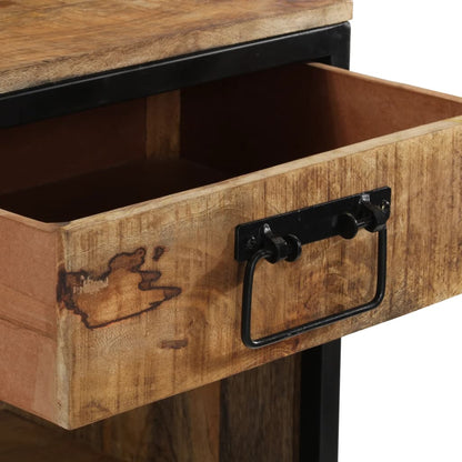 vidaXL Bedside Cabinet 40x35x40 cm Solid Wood Mango